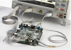 1. The digital channels in MSOs add incremental debug capability to scopes, as shown here with Agilent’s Infiniium 9000 series oscilloscopes. MSOs excel at lowspeed serial bus triggering and decode. They also enable triggering across both analog and digital channels. 1. The digital channels in MSOs add incremental debug capability to scopes, as shown here with Agilent’s Infiniium 9000 series oscilloscopes. MSOs excel at lowspeed serial bus triggering and decode. They also enable triggering across both analog and digital channels.