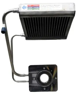 2. Loop thermosyphon, a passive thermal solution, is used to dissipate a high heat flux evaporator design, eliminating the need for a chiller. 2. Loop thermosyphon, a passive thermal solution, is used to dissipate a high heat flux evaporator design, eliminating the need for a chiller.