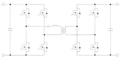 2. In classic DC-DC converters like this one, snubbers are sometimes required to fend off high-frequency ringing caused by parasitic capacitance and inductance introduced by the FETs themselves, the PCB layout, and passive components. 2. In classic DC-DC converters like this one, snubbers are sometimes required to fend off high-frequency ringing caused by parasitic capacitance and inductance introduced by the FETs themselves, the PCB layout, and passive components.