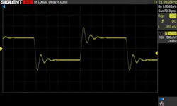 Step response of the K2-W operated in a G = ‒1 inverting-amplifier configuration Step response of the K2-W operated in a G = ‒1 inverting-amplifier configuration