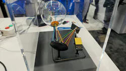 Light from TDK’s mini-lasers can be projected into an eye to present an image Light from TDK’s mini-lasers can be projected into an eye to present an image