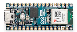Product: Arduino Nano ESP32 Type: Development Board Module: Espressif ESP32-S3 Processor: 240-MHz dual-core Xtensa 32-bit LX7 microprocessor Memory: 512-kB on-chip SRAM 384-kB ROM 16-kB SRAM (RTC) 16-MB external flash 8-MB external RAM Wi-Fi: 802.11 b/g/n Bluetooth: Bluetooth 5.0 LE Product: Arduino Nano ESP32 Type: Development Board Module: Espressif ESP32-S3 Processor: 240-MHz dual-core Xtensa 32-bit LX7 microprocessor Memory: 512-kB on-chip SRAM 384-kB ROM 16-kB SRAM (RTC) 16-MB external flash 8-MB external RAM Wi-Fi: 802.11 b/g/n Bluetooth: Bluetooth 5.0 LE