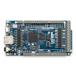 Product: Arduino GIGA R1 WiFi Type: Development Board Module: STM32H747XI Processor: Dual Cortex-M7+M4 32-bit low-power Arm MCU CPU: Main Core 480 MHz, Second core 240 MHz Memory MCU: 1-MB SRAM 2-MB flash 16 MB of NOR flash with the AT25SF128A-MHB-T (U8) 8 MB of SDRAM with the AS4C4M16SA (U3) Radio Module: Murata LBEE5KL1DX-883 Wi-Fi 802.11 b/g/n Bluetooth 5.0 LE Product: Arduino GIGA R1 WiFi Type: Development Board Module: STM32H747XI Processor: Dual Cortex-M7+M4 32-bit low-power Arm MCU CPU: Main Core 480 MHz, Second core 240 MHz Memory MCU: 1-MB SRAM 2-MB flash 16 MB of NOR flash with the AT25SF128A-MHB-T (U8) 8 MB of SDRAM with the AS4C4M16SA (U3) Radio Module: Murata LBEE5KL1DX-883 Wi-Fi 802.11 b/g/n Bluetooth 5.0 LE