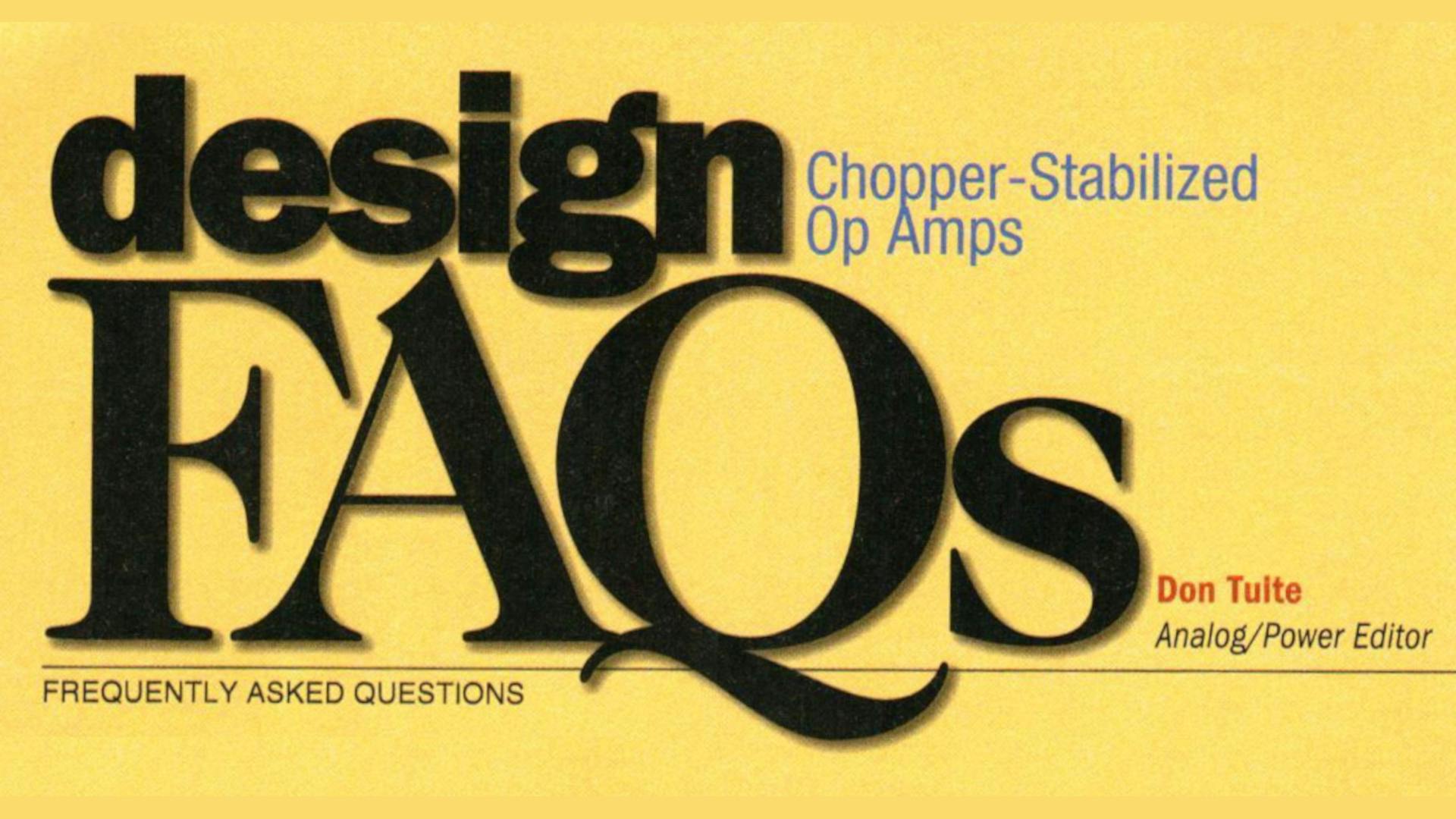 681e412a1e977b468dd0a67d Promo Chopperstabilized Op Amps 21795205