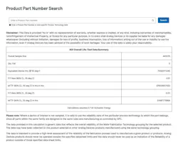 3. Wafer fabrication data tab from analog.com 3. Wafer fabrication data tab from analog.com