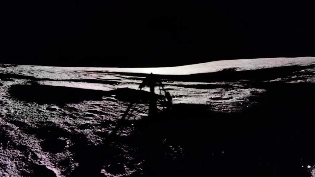 Image of Moon sunset shadow