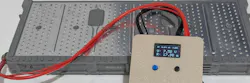 Battery tester with four wires measuring internal resistance of a hybrid battery Battery tester with four wires measuring internal resistance of a hybrid battery