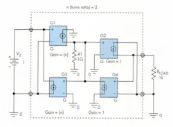 3. By adding a high-value internal resistance, the new proposed model of the transformer is truly bi-directional, so users can place the voltage source at either the primary or secondary. 3. By adding a high-value internal resistance, the new proposed model of the transformer is truly bi-directional, so users can place the voltage source at either the primary or secondary.