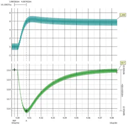 Boost transient at 6 VIN Boost transient at 6 VIN
