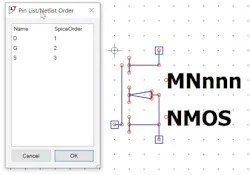 Verifying the pin order of a symbol using the pin table in the symbol editor Verifying the pin order of a symbol using the pin table in the symbol editor