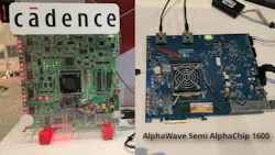 UCIe demos at the 2026 Chiplet Summit: Cadence’s test chip (left) and AlphaWave Semi’s AlphaChip 1600 (right) UCIe demos at the 2026 Chiplet Summit: Cadence’s test chip (left) and AlphaWave Semi’s AlphaChip 1600 (right)