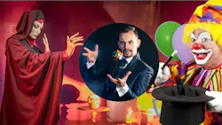 Collage of magicians Collage of magicians