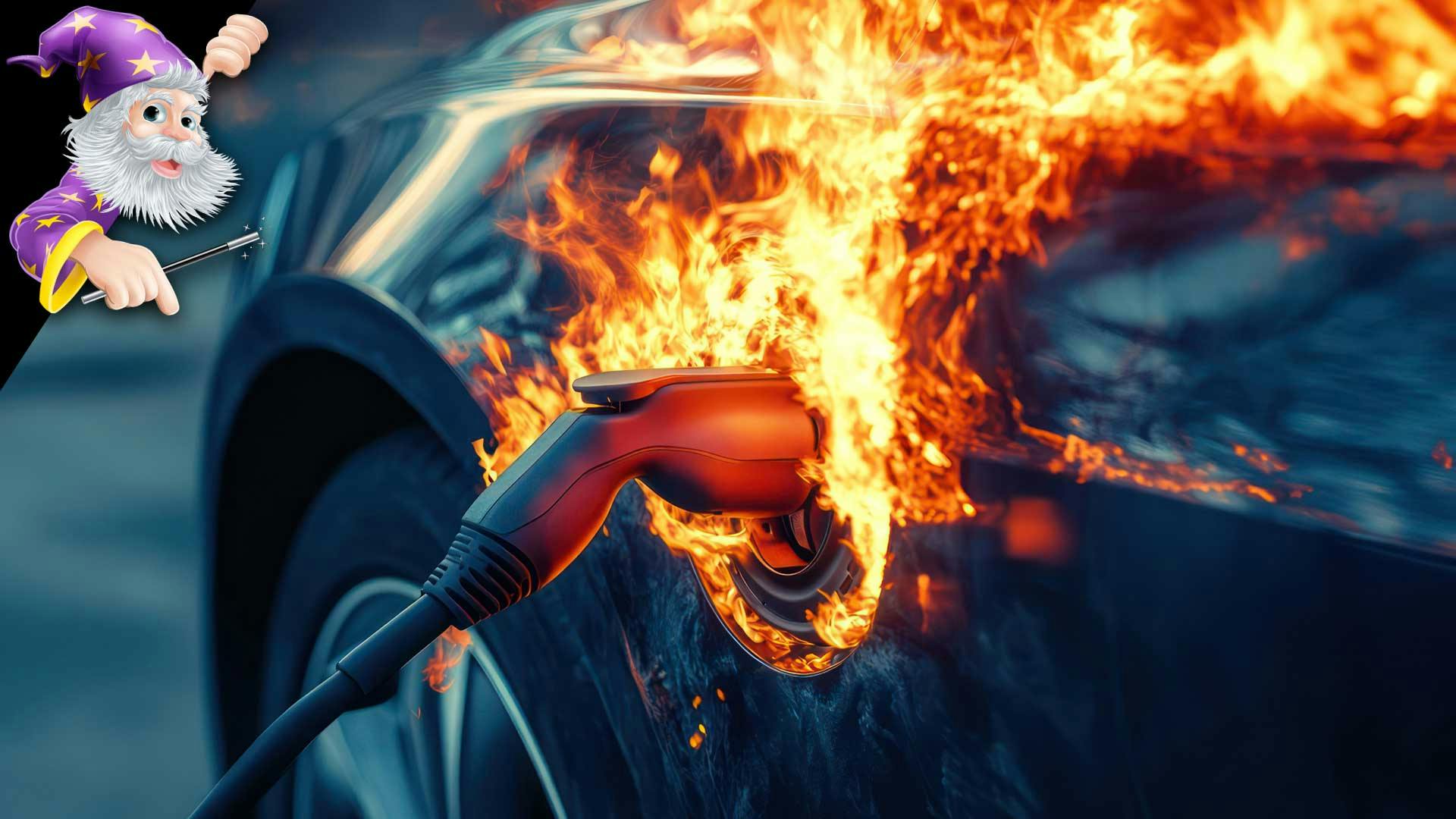 Electric car fire