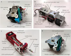 Tools integrated in the multimodal, multimaterial extrusion system Tools integrated in the multimodal, multimaterial extrusion system