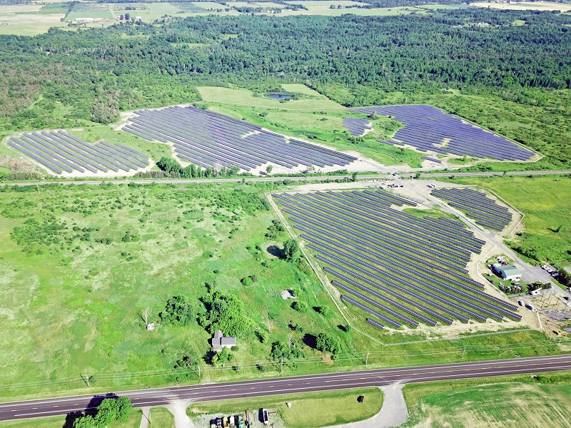 Community Solar project in New York. Image credit Standard Solar