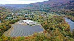 Aerial view of the Hot Springs Microgrid, courtesy Duke Energy Aerial view of the Hot Springs Microgrid, courtesy Duke Energy