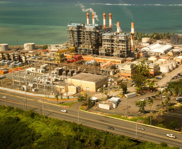 Aerial of Palo Seco power plant. Image credit U.S. Army Corps of Engineers