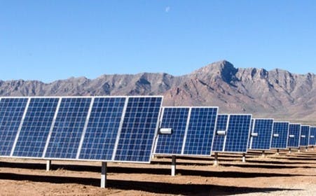 A separate solar project in New Mexico. Image credit El Paso Electric