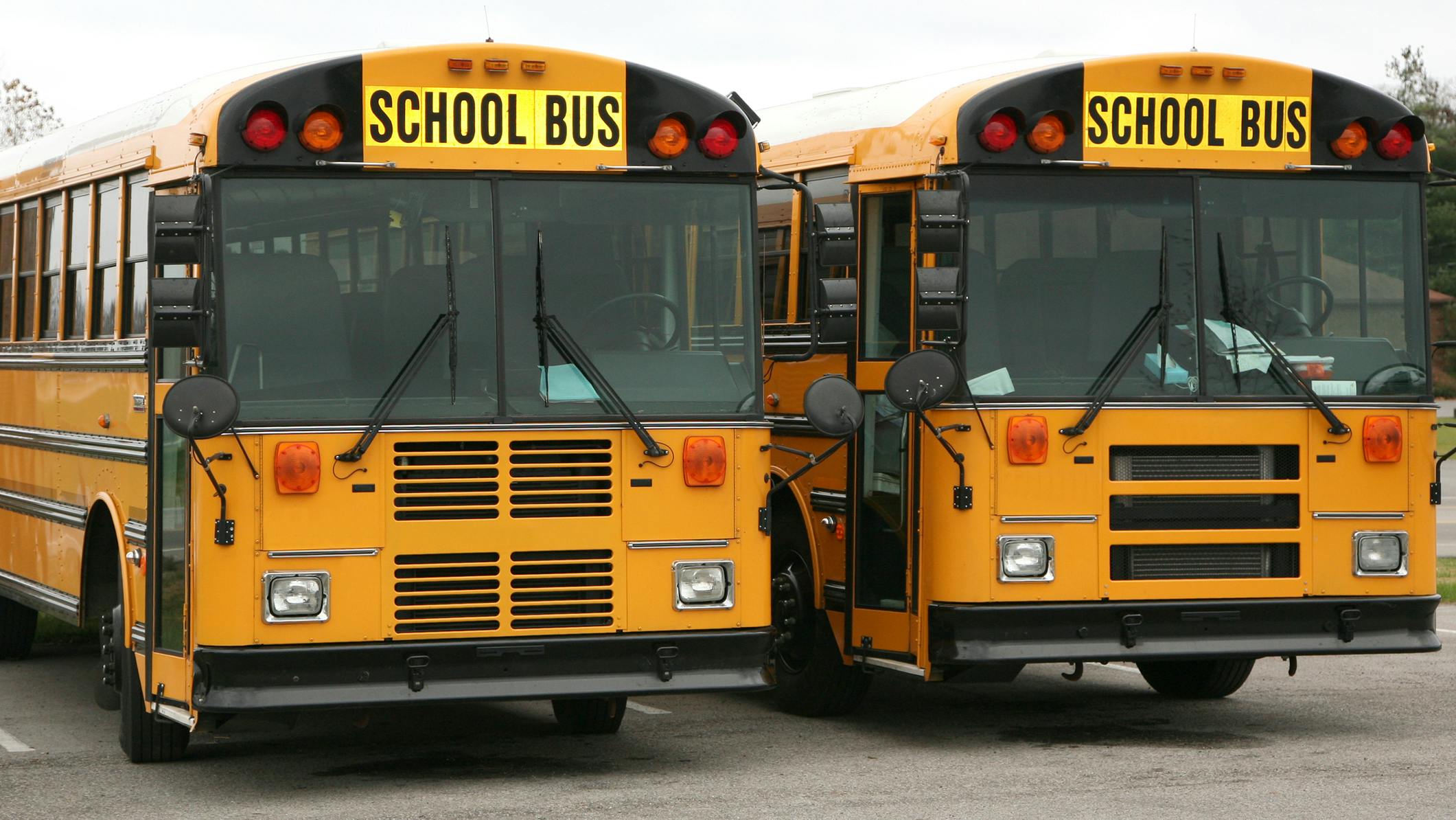 two school buses