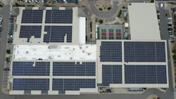 Aerial of Blue Sport Stable rooftop solar array credit Altus Power Aerial of Blue Sport Stable rooftop solar array credit Altus Power