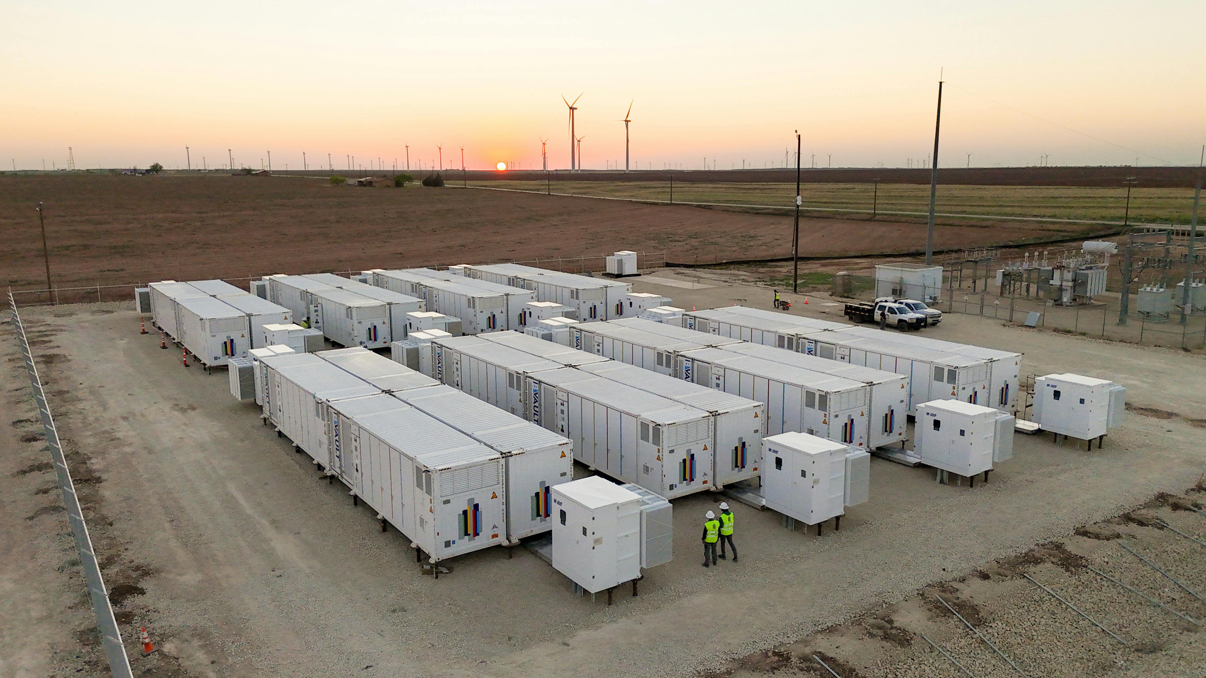 Image of Cross Trails Battery Storage System credit Energy Vault/Business Wire