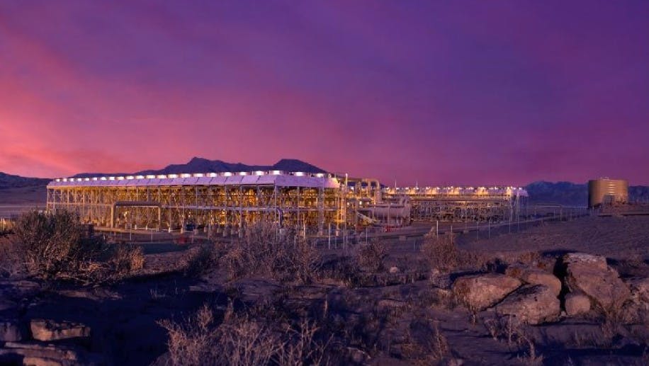 Nevada geothermal plant image credit U.S. Bureau of Land Management website