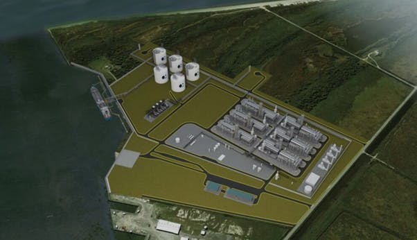 Rendering credit Commonwealth LNG