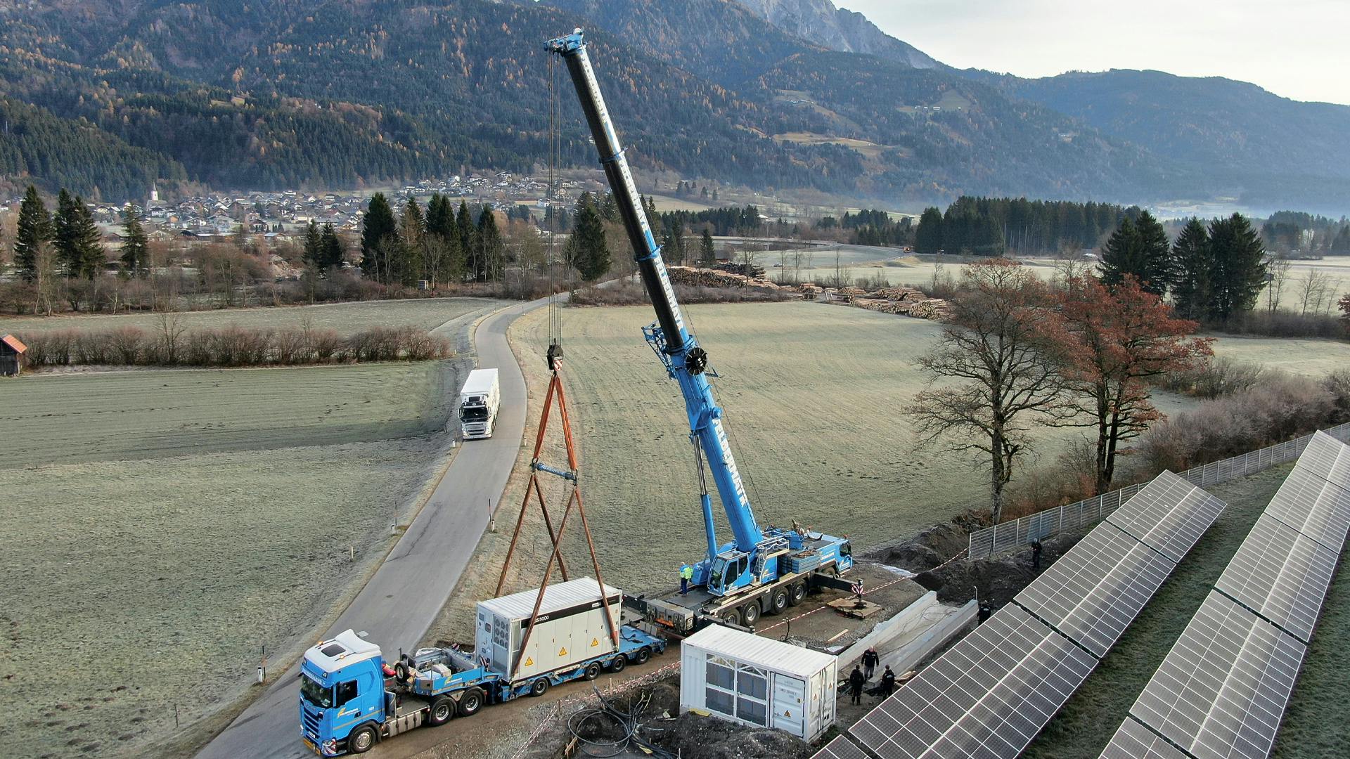 battery storage installation