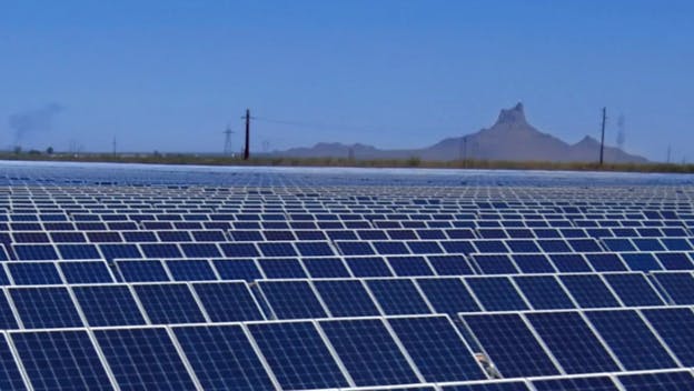 Unrelated solar project in Arizona. Image credit Arizona Public Service