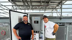 Brooklyn SolarWorks president Gaelen McKee and Brooke Plantz, business development manager for Briggs & Stratton, pose beside the New York city residential battery project adjacent to the rooftop solar array. Image credit Brooklyn SolarWorks. Brooklyn SolarWorks president Gaelen McKee and Brooke Plantz, business development manager for Briggs & Stratton, pose beside the New York city residential battery project adjacent to the rooftop solar array. Image credit Brooklyn SolarWorks.