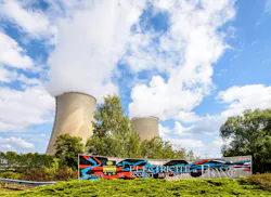 Welcome sign and cooling towers of the EDF nuclear power plant of Nogent-sur-Seine, France. Nogent-sur-Seine, France. Image credit ID 196326600 © Olrat | Dreamstime.com Welcome sign and cooling towers of the EDF nuclear power plant of Nogent-sur-Seine, France. Nogent-sur-Seine, France. Image credit ID 196326600 © Olrat | Dreamstime.com