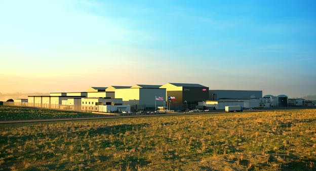 Seadrift SMR rendering credit X-energy and Dow