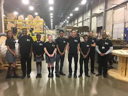 Nine students from Mercy Career amp Technical High Schoolrsquos Mercy CTE junior class Graphic Design program competed to develop a secondary logo for Omni Cable Winner Roberto Rodriguez second from the right won 2000 in tuition assistance Nine students from Mercy Career amp Technical High Schoolrsquos Mercy CTE junior class Graphic Design program competed to develop a secondary logo for Omni Cable Winner Roberto Rodriguez second from the right won 2000 in tuition assistance