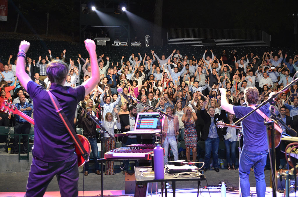 Matt Nathanson performing at Lumileds celebration