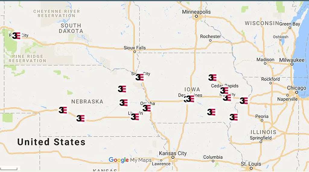 3E Locations