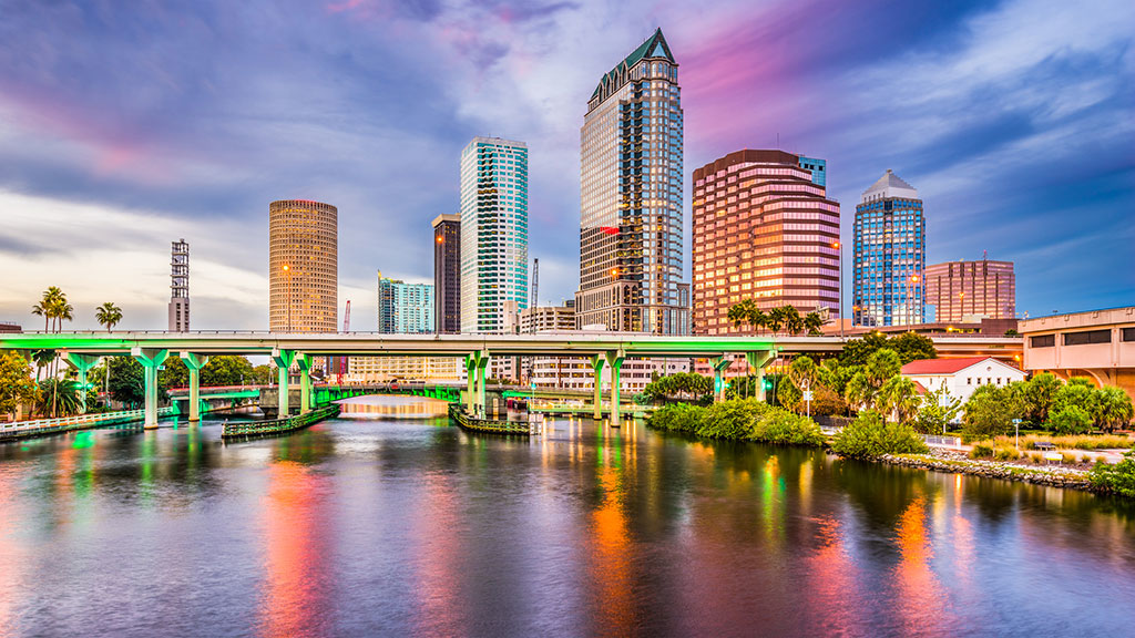 Downtown Tampa, FL, skyline