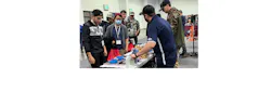 The Ideal Industries booth attracted plenty of students who wanted to compete in the Ideal National Championship wiring competition. The Ideal Industries booth attracted plenty of students who wanted to compete in the Ideal National Championship wiring competition.