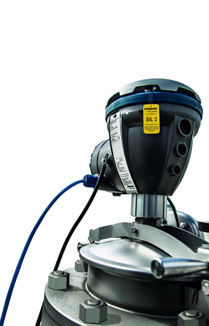 Figure 1. Rosemount Radar Level Transmitter available in an SIL 3-certified version. All images courtesy of Emerson Automation Solutions