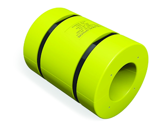 Figure 2. (Right) Traditional nonrotating cylindrical buoyancy module