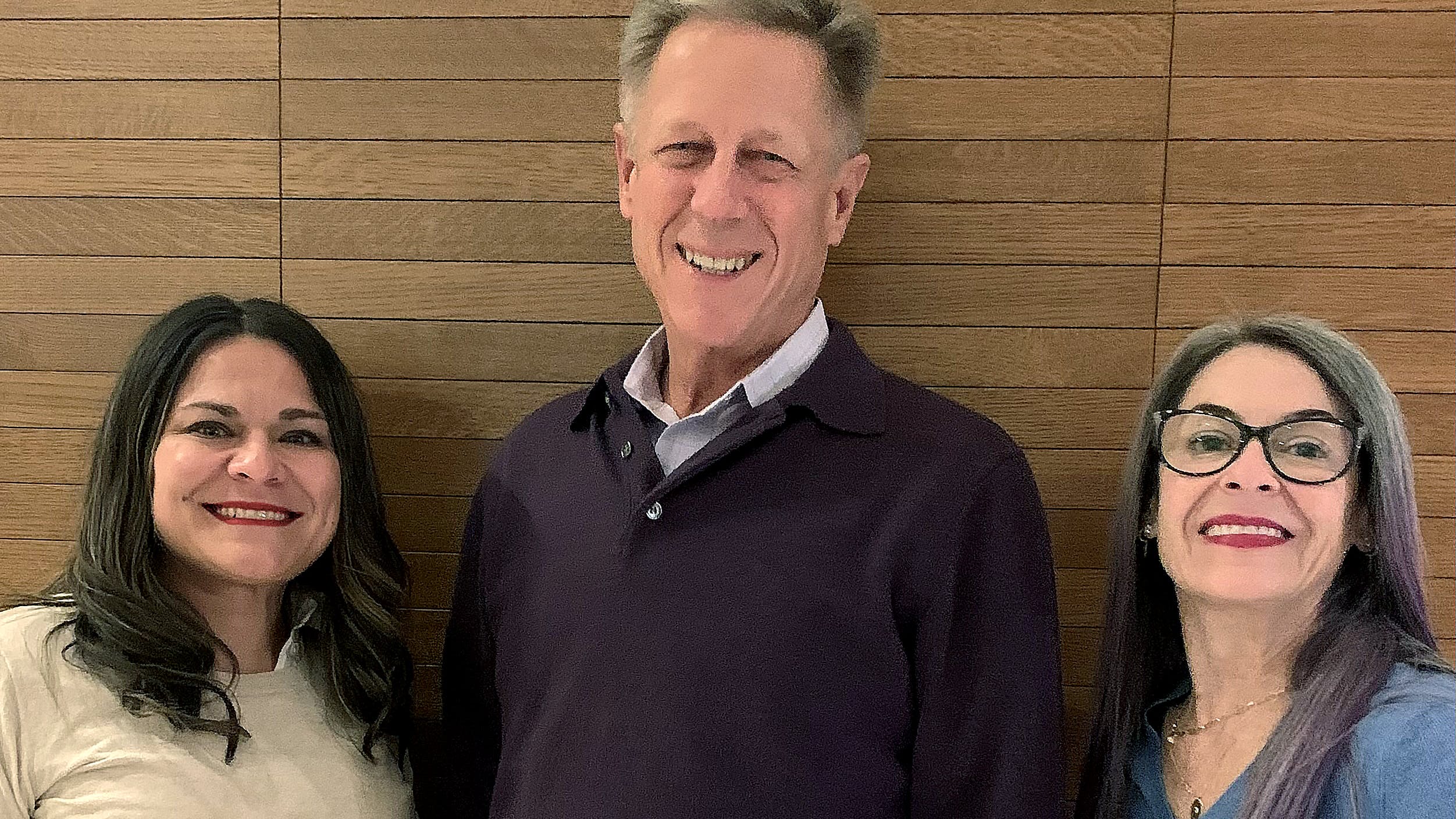 From Left: Arianna Sherlock, sr. marketing director, with John Van Alstyne, CEO & president, and Dara Goroff, vice president of planning & industry talent programming.