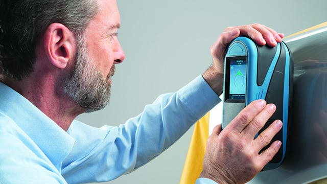 Today&rsquo;s sophisticated spectrophotometers measure multiple angles and texture of the vehicle&rsquo;s paint color to find the best match.