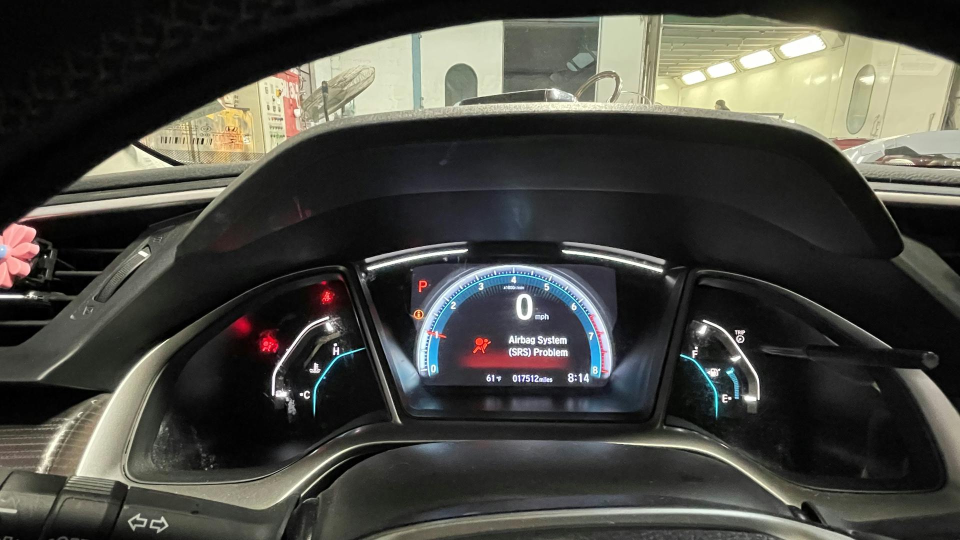 Figure 2- Upon initially starting the vehicle, this warning message showed in the instrument cluster display.