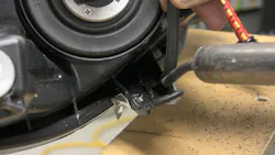 When welding, melt both the base material and the welding rod at the same time while applying a slight downward pressure on the rod to fuse the two materials together as you make your pass. When welding, melt both the base material and the welding rod at the same time while applying a slight downward pressure on the rod to fuse the two materials together as you make your pass.