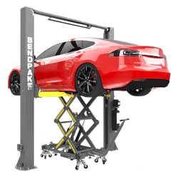 The EV2400SL lift supports the EV battery and lowers and raises for its removal and installation. The EV2400SL lift supports the EV battery and lowers and raises for its removal and installation.