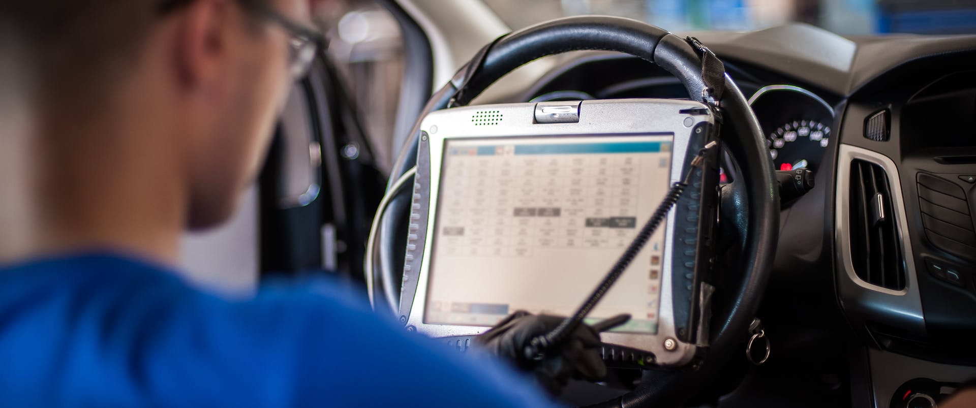 Scan tool inside car