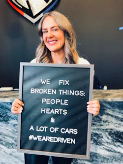 “Driven isn’t just a collision center. It’s a beautiful place with so much heart…it’s a place that aims to breathe life and love into everyone we come in contact with,” says Co-owner Alicia Allen. “Driven isn’t just a collision center. It’s a beautiful place with so much heart…it’s a place that aims to breathe life and love into everyone we come in contact with,” says Co-owner Alicia Allen.