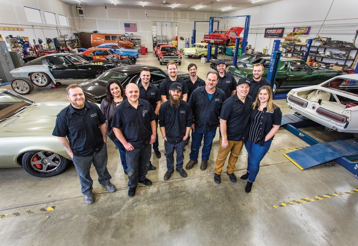 Chris And Alyssa Holstrom (right) With The Team