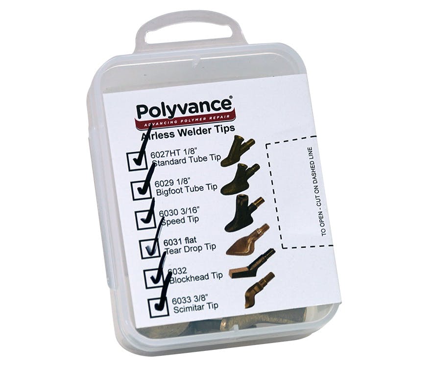 AIRLESS PLASTIC WELDER TIP ASSORTMENT