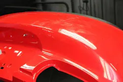 Dent after removal but before sanding Dent after removal but before sanding