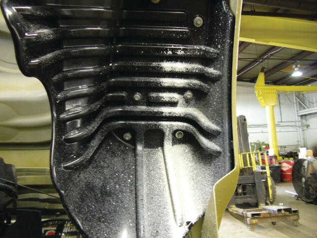 Before GoClean&rsquo;s Get Off Clean Paint Remover